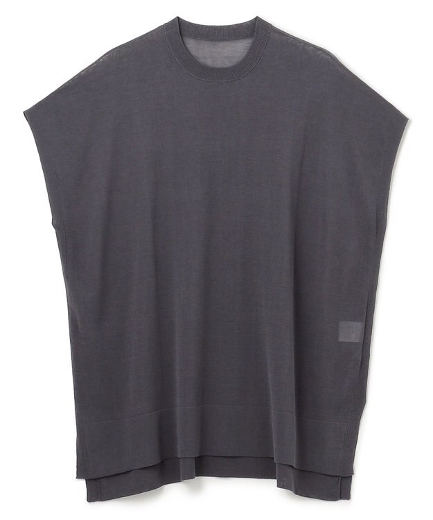 UNFILO フロスティコットン オーバーニット チャコール