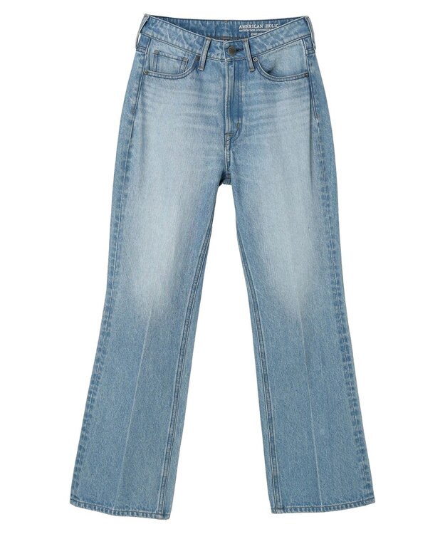 AMERICAN HOLIC センタープレスフレアデニム Light Indigo