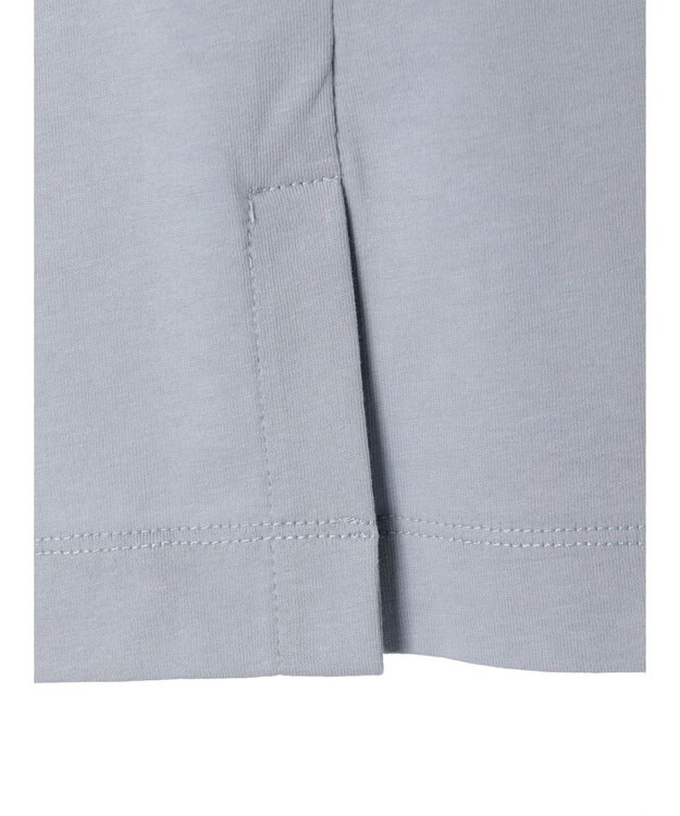 CRAFT STANDARD BOUTIQUE 接触冷感モックネックリングドットプルオーバー Sax