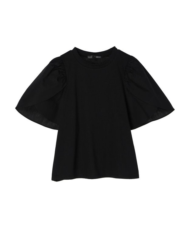 Green Parks ・ＳＵＧＡＲ　ＳＰＯＯＮ　チューリップスリーブＴＥＥ Black