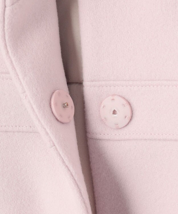 TOCCA MUSE ショールカラーコート ピンク系