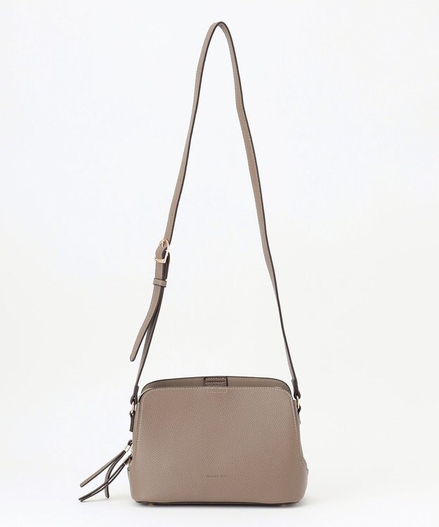 LA BAGAGERIE 【maison vert】 【多収納】アオリショルダーバッグ ライトグレー