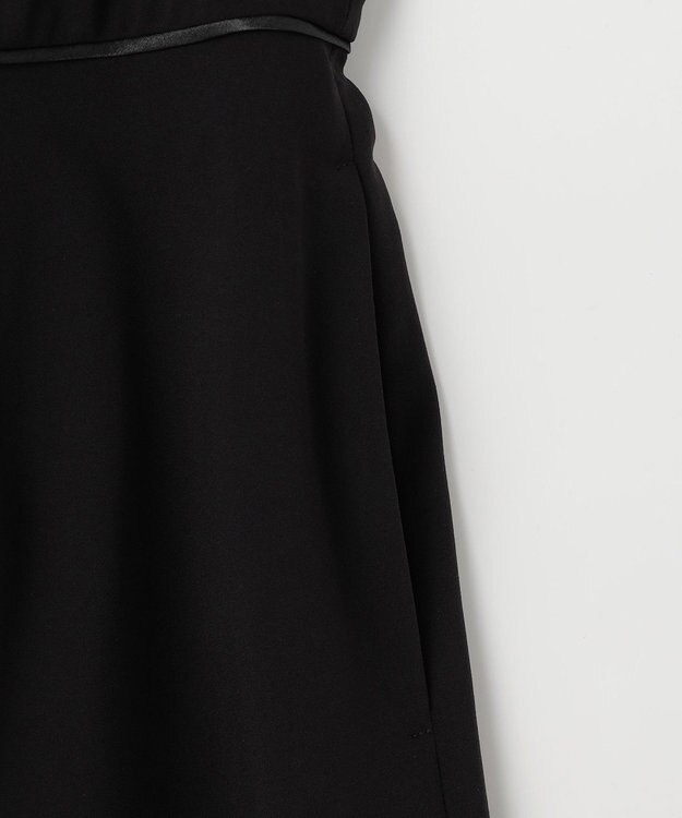 ANY SIS L 【洗える】セレモニーダブルクロス ワンピース ブラック