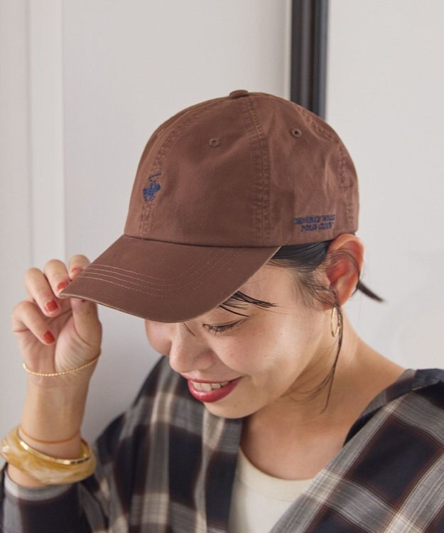 AMERICAN HOLIC ツイル刺繍ＣＡＰ／Ｂ．Ｈ　ＰＯＬＯ　ＣＬＵＢ Brown