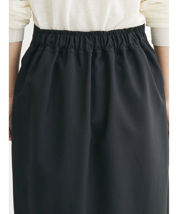 Green Parks 接触冷感　きれいシルエットＩラインスカート Black