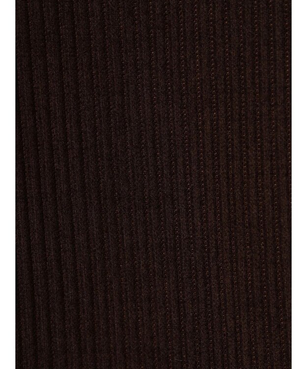 Green Parks リブ見えカットコールパンツ Brown