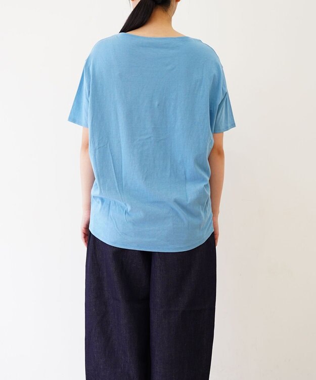 TOQUE 〈大草直子さんアドバイザー〉 【天然素材】タンギス コットン天竺半袖Tシャツ サックス