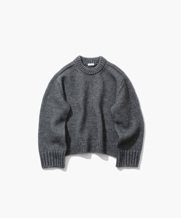 ATON YAK WOOL | モックネックセーター GRAY