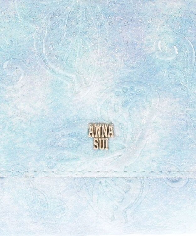 ANNA SUI パピヨン 口金長財布 ライトブルー