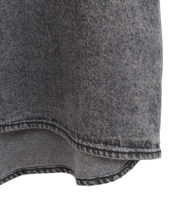 Green Parks ライトデニム５分袖シャツ Black