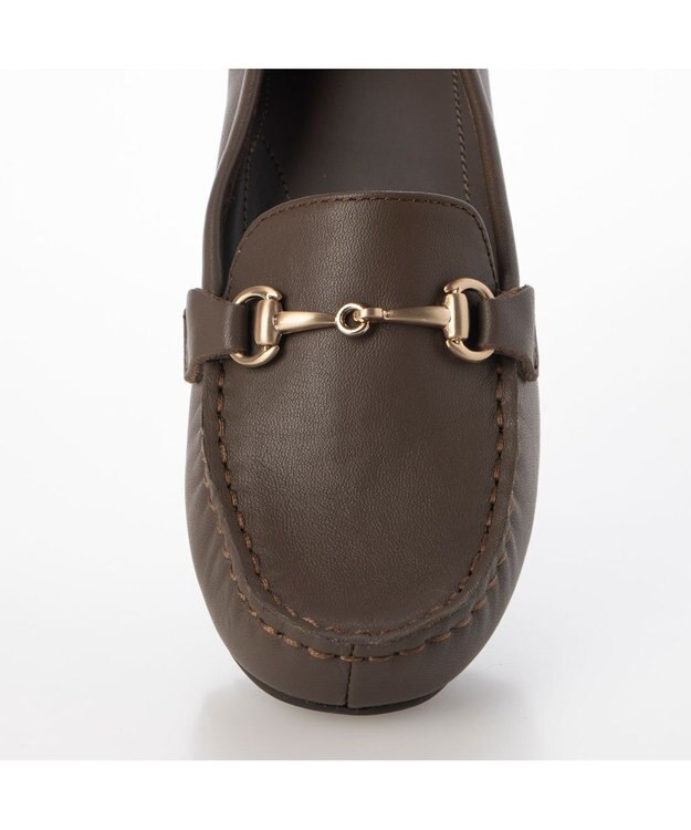 ing <ing>【３E】【サスティナブル】ビット付きモカシューズ ダークオーク