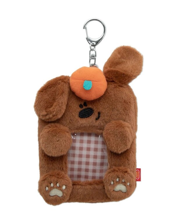 WEGO だっこわんこカードホルダーキーホルダー ダークブラウン
