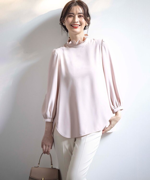 組曲 S 【KUMIKYOKU NAVY】ジョーゼットシフォン ブラウス ピンク系