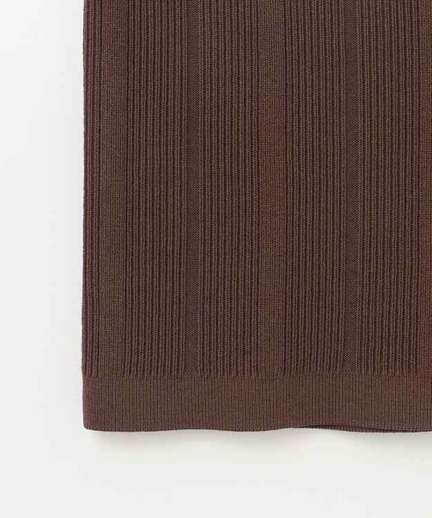 GRACE CONTINENTAL ダブルフロントニットジレ ブラウン