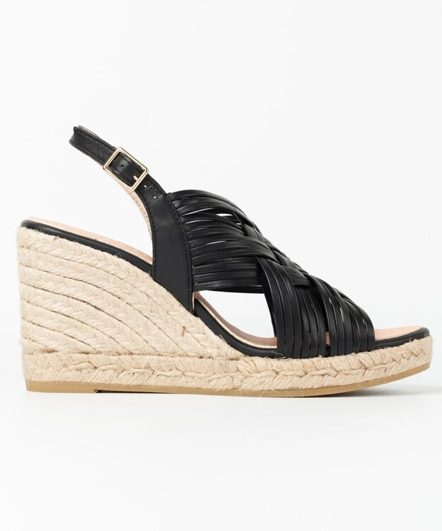 gaimo 【GAIMO/ガイモ】ダブルクロスウェッジサンダル/DUBOIS-US ブラック