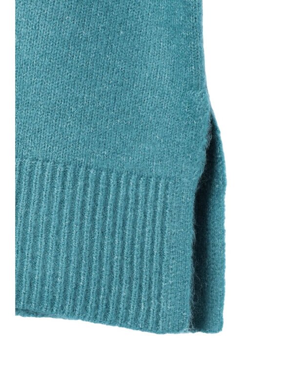 earth music&ecology ＦＬＵＦＦＹハイネックチュニック Blue Green