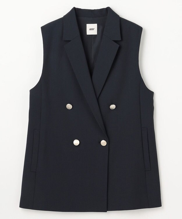 ANY イージーケアライトストレッチジレ ネイビー