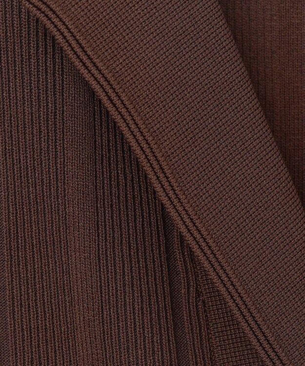 GRACE CONTINENTAL ダブルフロントニットジレ ブラウン