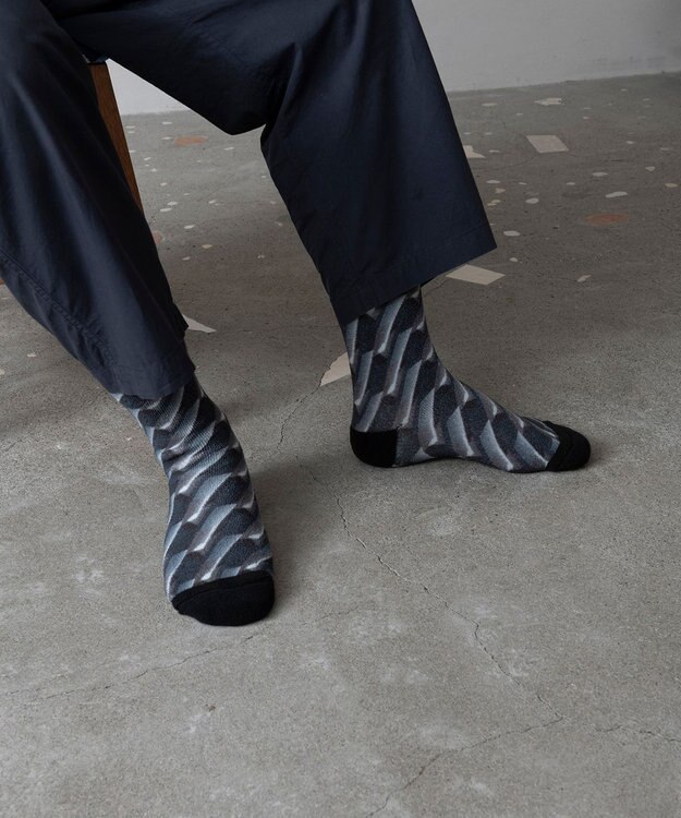 TRICOTE SLIDER PILE SOCKS  / SLIDER パイルソックス 95GRAY