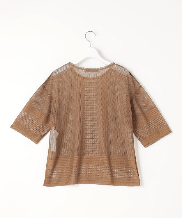 自由区 【洗える・XSサイズあり】レースEDGE Tシャツ＆インナータンクトップセット トップス キャメル系