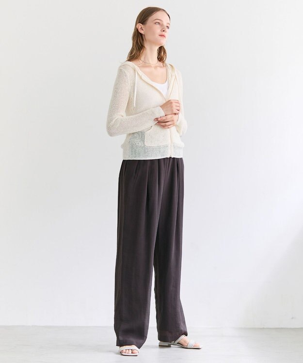 BEIGE， SERAPHIN / ライトシアー イージーワイドパンツ Bordeaux