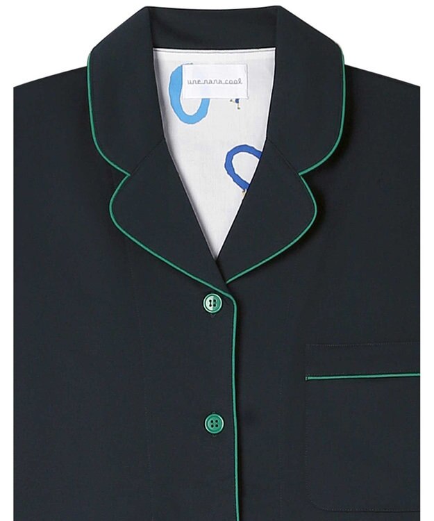 une nana cool 【綿混】両染ジャージ半袖パジャマ MADE WITH LIBERTY FABRIC KO