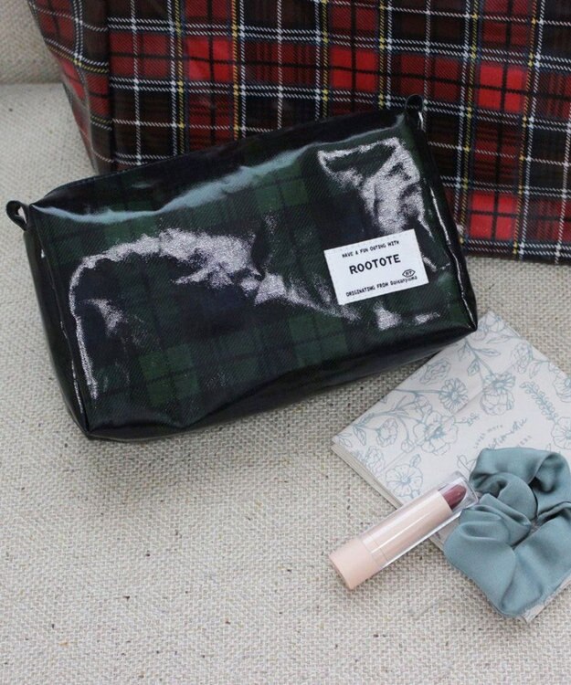 ROOTOTE 1299【ポーチ】EU.ウイズルー.ラミネート-N 01：グリーン