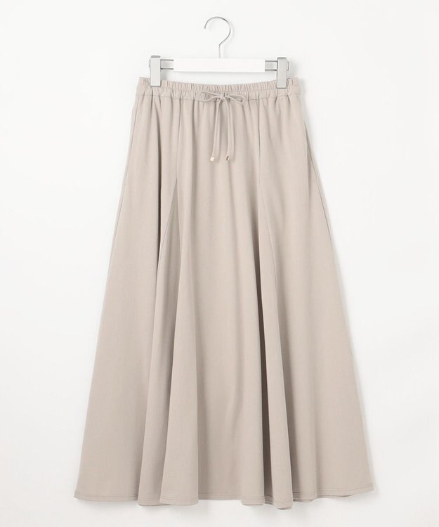 J.PRESS LADIES 【洗える】トリコットバイオ フレア スカート ベージュ系