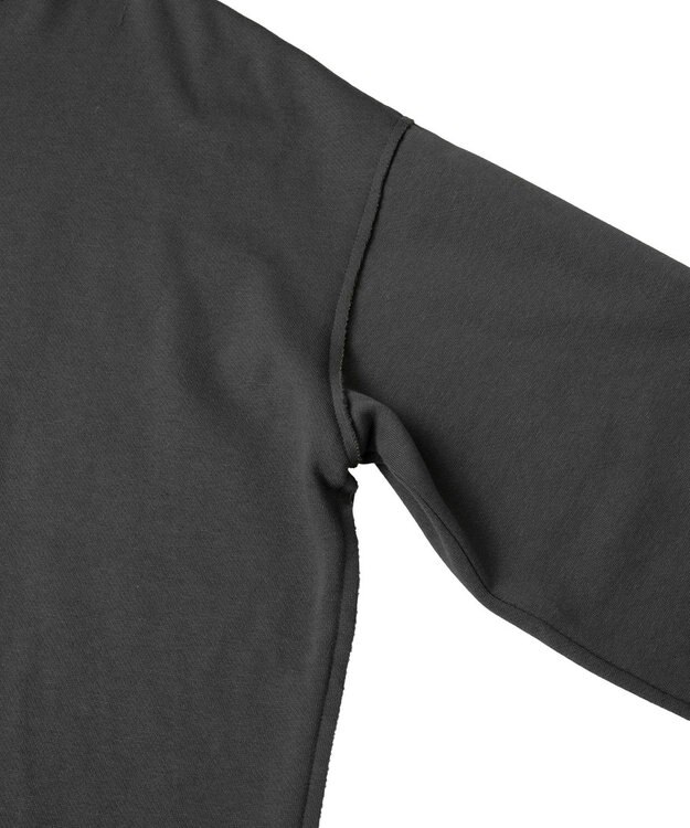 Green Parks 裏起毛ルーズサイズロゴプルオーバー Charcoal Gray