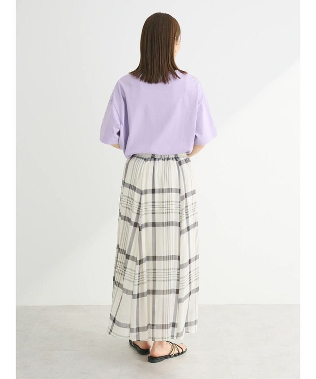 Green Parks 多段カレッジロゴボックスＴシャツ Purple