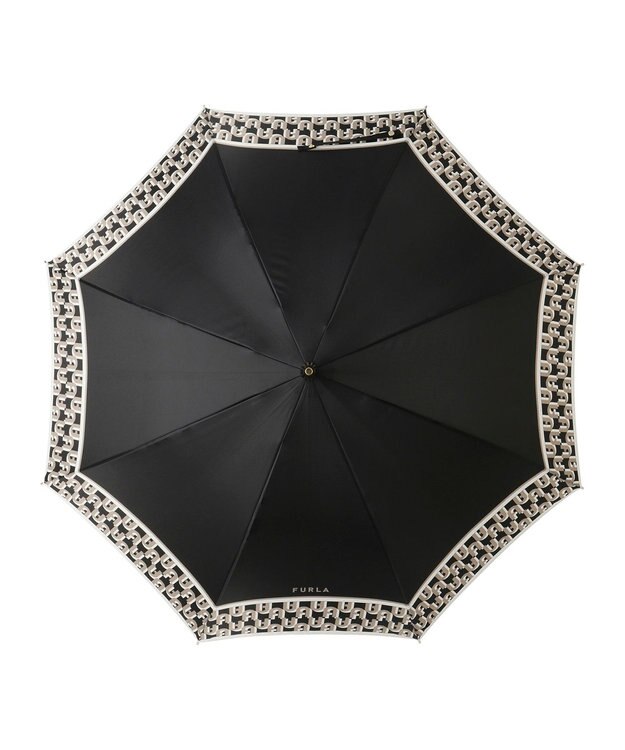 MOONBAT FURLA 【耐風】長傘 アーチロゴ ブラック