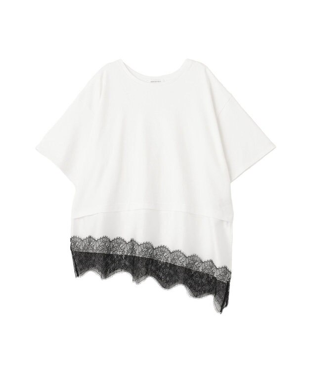AMERICAN HOLIC レースドッキングＴシャツ Multi
