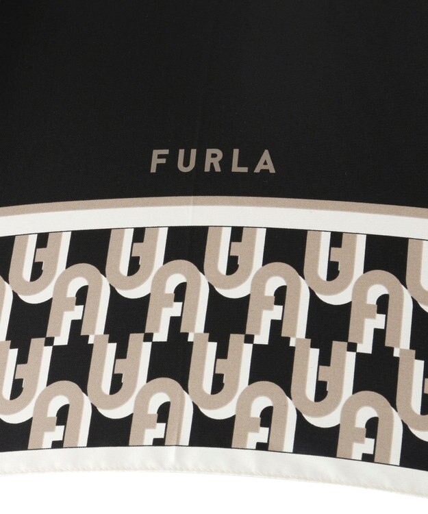 MOONBAT FURLA 【耐風】長傘 アーチロゴ ブラック