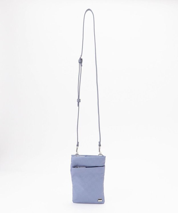 LA BAGAGERIE モノグラムデイリーミニマムポシェット ブルー