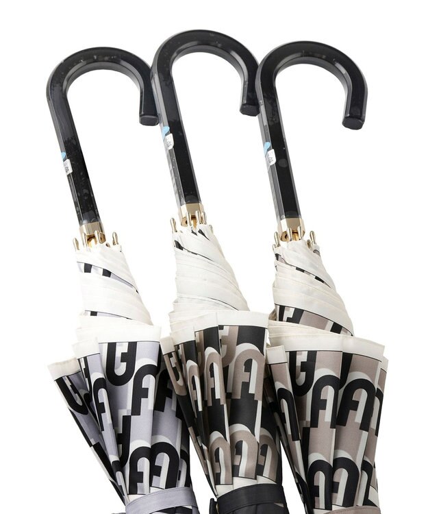 MOONBAT FURLA 【耐風】長傘 アーチロゴ ブラック