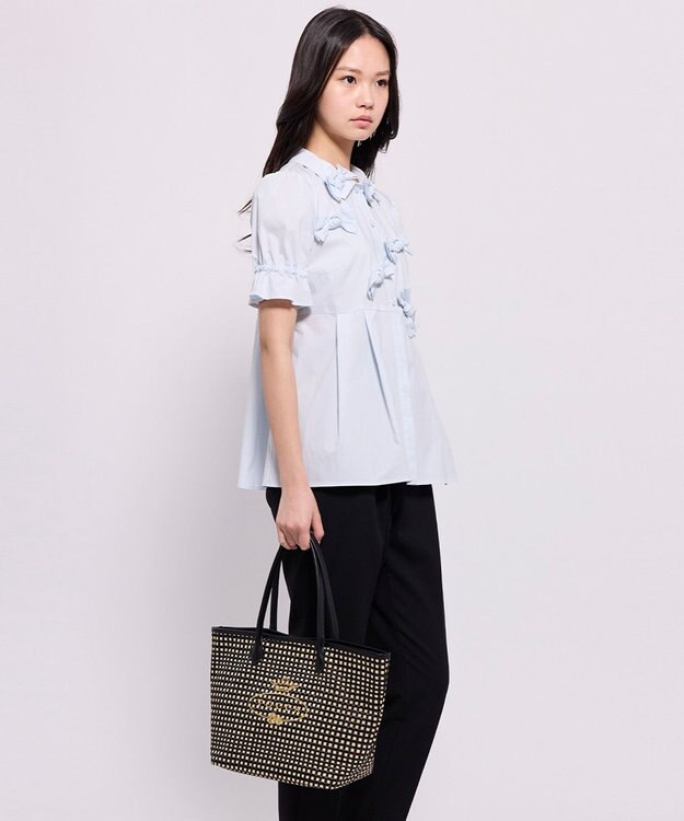 TOCCA 【A4サイズ対応】TO THE SUNLIGHT BAG かごバッグ ブラック系5