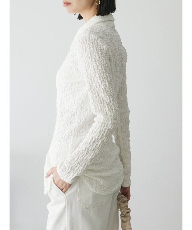 Green Parks AnriettMusee ふくれジャガードシャツ Off White