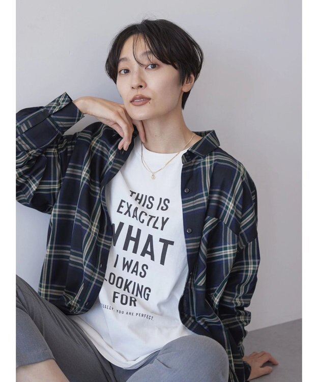 AMERICAN HOLIC イージーケアチェックシャツ Check Navy