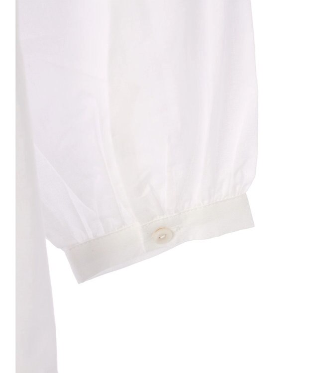 earth music&ecology ピンタックレースブラウス Off White