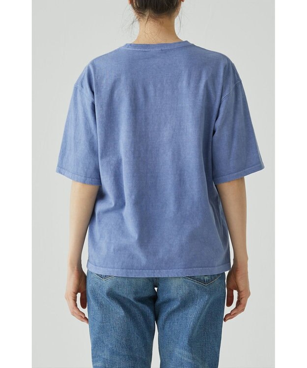 caqu caqu x GoodOn roundneck S/Stee  シンプルゆったりフィットの半袖Tシャツ saxe
