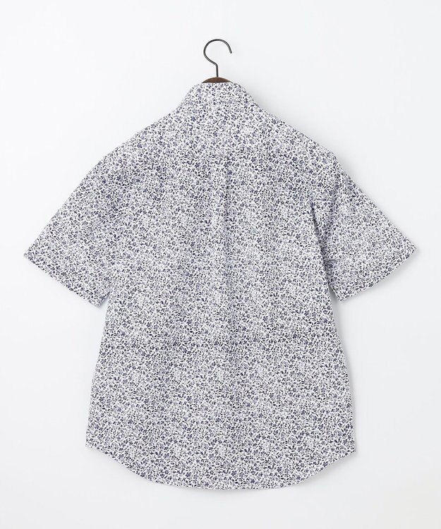 JOSEPH ABBOUD 【吸水速乾/イージーケア】シャンブレープリント ジャージ シャツ ホワイト系5