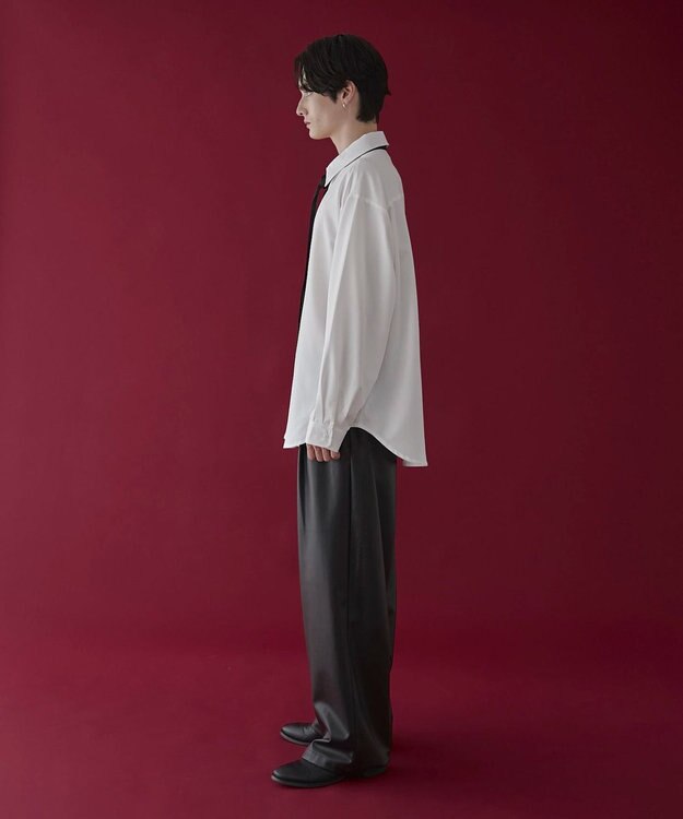 WEGO ボウタイシャツ(LS) ホワイト