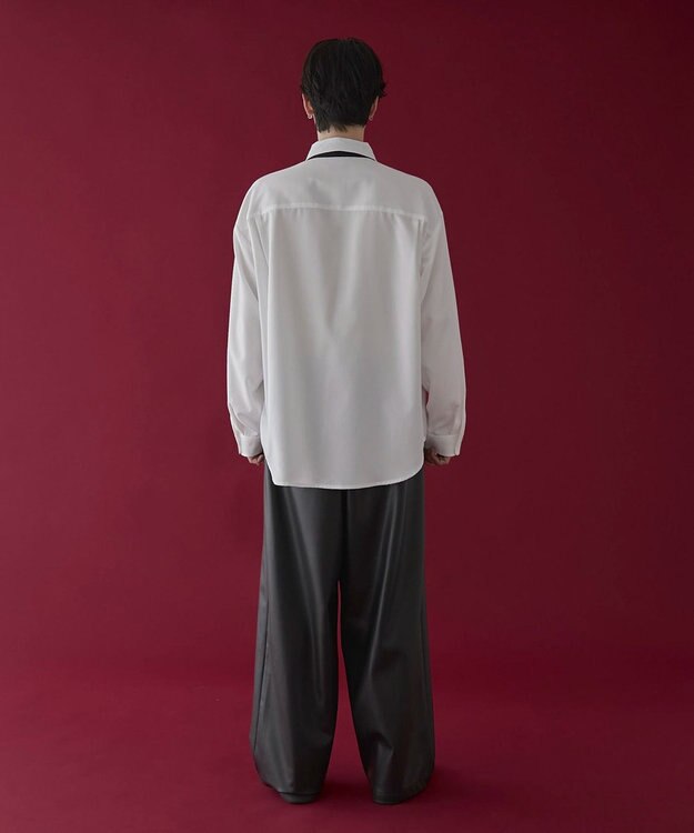 WEGO ボウタイシャツ(LS) ホワイト