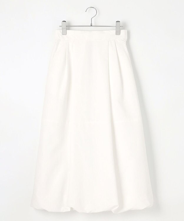 #Newans 【撥水】ソフトボリュームバルーンスカート ホワイト