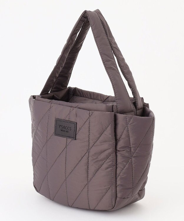 Y'SACCS 【Y’SACCS vous et】キルティングボックストート　Sサイズ ダークグレー