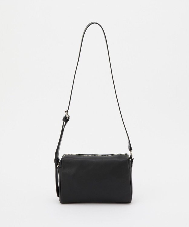 russet 【2025AW新作】レザースクエアショルダーバッグ(CE-1575) Black