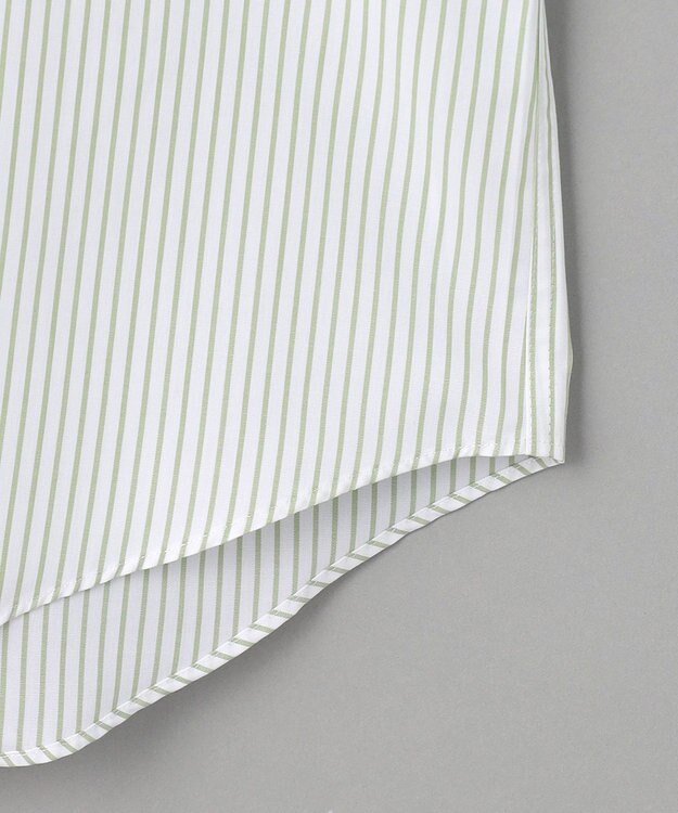 GOTAIRIKU 【形態安定】PREMIUMPLEATS_セミワイドカラー _通年ドレスシャツ(26年春夏限定色) グリーン系1