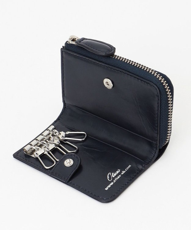 UNBILLION Otias オイルカウレザーキー＆コインケース ネイビー