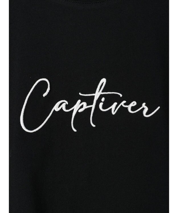 Green Parks ・Ｐｅｔｉｔ　Ｆｌｅｕｒ　ロゴ刺繍Ｔシャツ Black