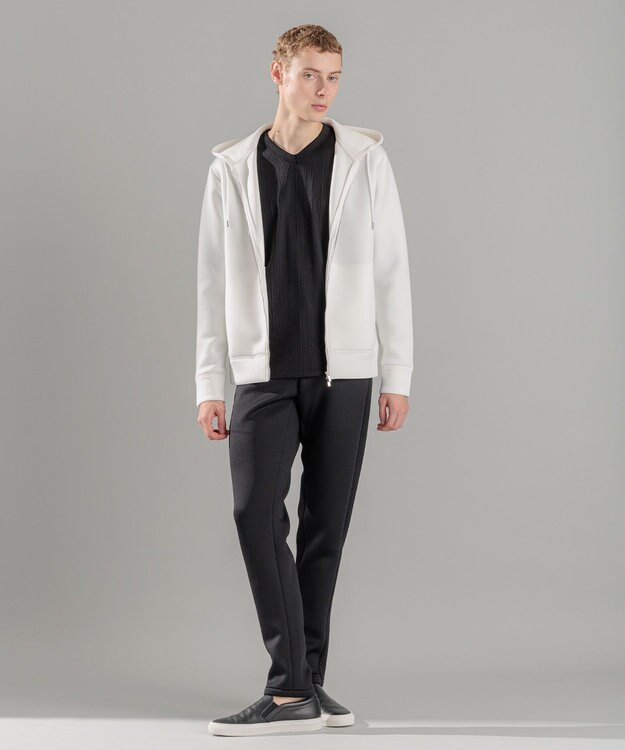 JOSEPH HOMME チュウイージャージー　ジップアップパーカー ホワイト系